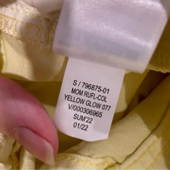 ☀️ 3/$15 Gap Baby Ruffle Paper-bag Waist Jeans Yellow Glow - Picture 4 of 4